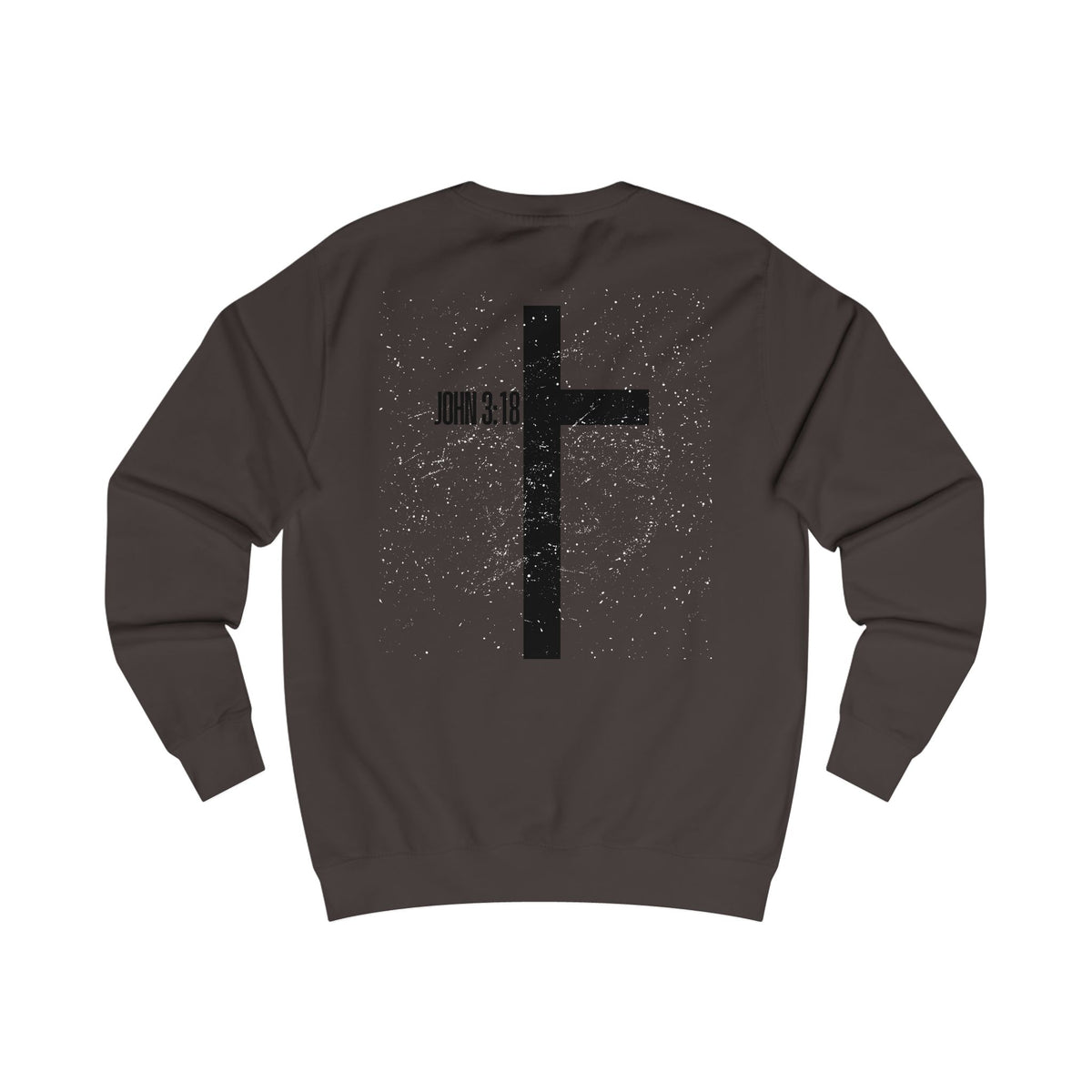 Christian Cross Sweatshirt — John 3:16 Inspirational Crewneck
