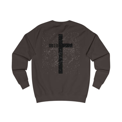 Christian Cross Sweatshirt — John 3:16 Inspirational Crewneck