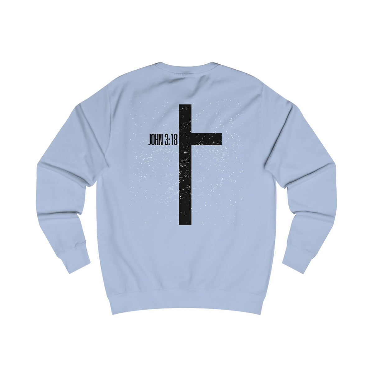 Christian Cross Sweatshirt — John 3:16 Inspirational Crewneck