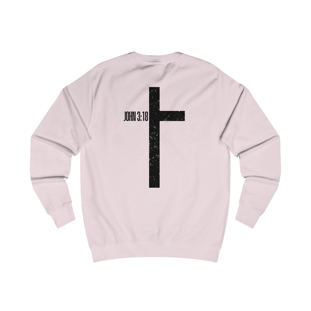 Christian Cross Sweatshirt — John 3:16 Inspirational Crewneck