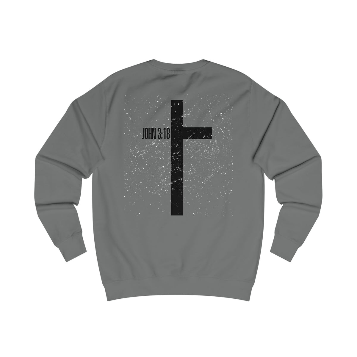 Christian Cross Sweatshirt — John 3:16 Inspirational Crewneck